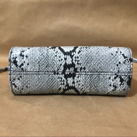 Nine West | Vintage Y2K Mini Boxy Square Crossbody Snakeskin Python Print Purse - Picture 10 of 11